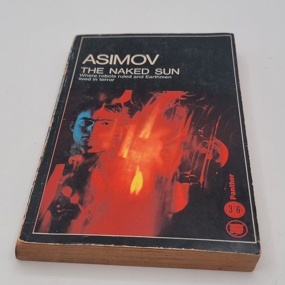 Isaac Asimov The Naked Sun Paperback 1965‎ Panther Printing Sci-Fi Robot Fair